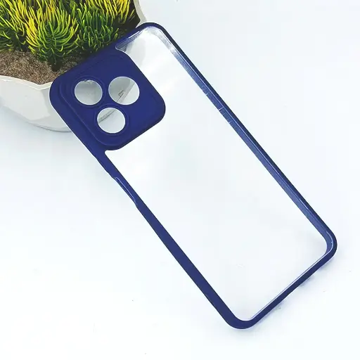 [PO10BORELMEC51-6-17] Oppo Realme C51|C53|Note 50 Color & Transparent Spigen Back Case (Navy Blue)