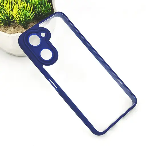 [PO10BORELMENOT60-6-17] Oppo Realme Note 60 4G Color & Transparent Spigen Back Case (Navy Blue)