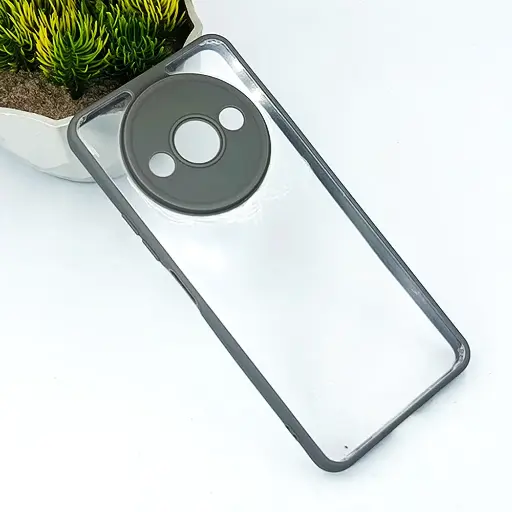 [PO10BMIA3-6-35] Redmi A3 / A3X Color & Transparent Spigen Back Case (Titanium) 