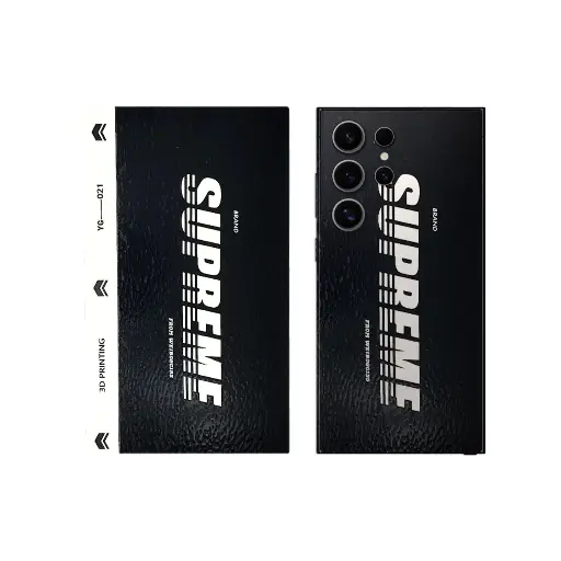 [SKIN-22-SUPREME] 3D Glowing Printed Mobile Back Customize Skin (Supreme)