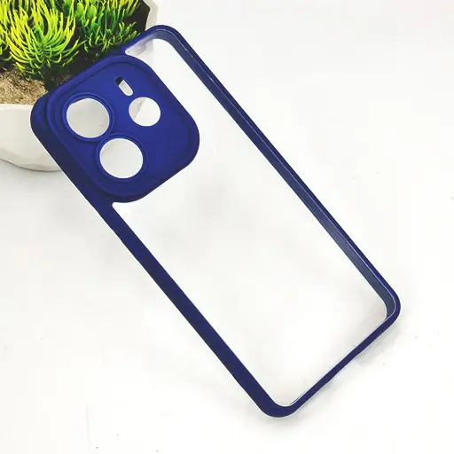 [PO10BMINOT14-6-17] Xiaomi Redmi Note 14 Color & Transparent Spigen Back Case (Navy Blue)