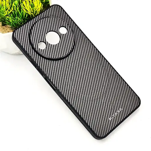[PO4BMIA3-13-35] Xiaomi Redmi A3/A3X PITAKA Carbon Fiber With Wireless Magsafe Back Case (Titanium)
