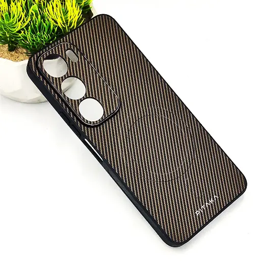 [PO4BVIY19S-13-34] Vivo Y19S 4G PITAKA Carbon Fiber With Wireless Magsafe Back Case (Dark Brown)