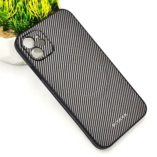 [PO4BIPXIR-13-35] iPhone 11 PITAKA Carbon Fiber With Wireless Magsafe Back Case (Titanium)