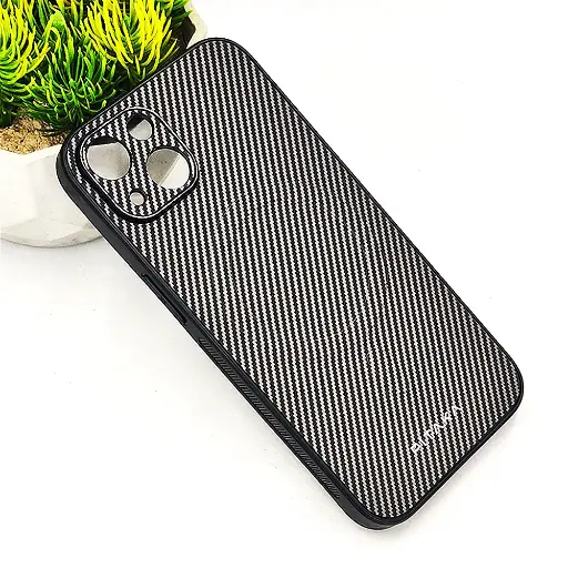 [PO4BIP13-13-35] iPhone 13 PITAKA Carbon Fiber With Wireless Magsafe Back Case (Titanium)