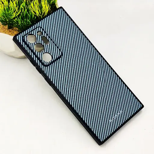[PO4BSNOT20U-13-16] Samsung Galaxy Note 20 Ultra PITAKA Carbon Fiber With Wireless Magsafe Back Case (Sky Blue)