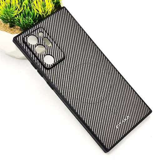 [PO4BSNOT20U-13-35] Samsung Galaxy Note 20 Ultra PITAKA Carbon Fiber With Wireless Magsafe Back Case (Titanium)