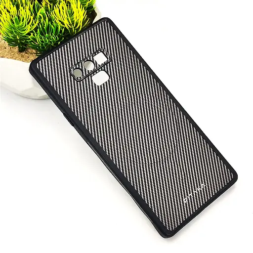[PO4BSNOT9-13-35] Samsung Galaxy Note 9 PITAKA Carbon Fiber With Wireless Magsafe Back Case (Titanium)