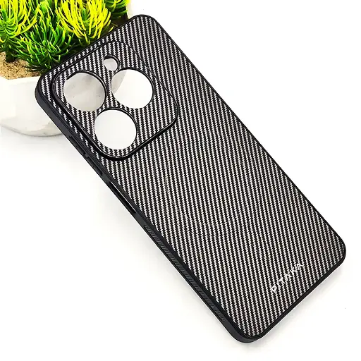 [PO4BISMRT8-13-35] Infinix Hot 40i|Smart 8|Smart 8 Pro |Tecno Pop 8|Spark 20C|Spark 20 PITAKA Carbon Fiber With Wireless Magsafe Back Case (Titanium) 