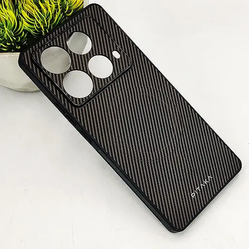 [PO4BINOT40-13-34] Infinix Note 40 4G PITAKA Carbon Fiber With Wireless Magsafe Back Case (Dark Brown)