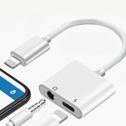 [CONOIPL0L03.5-1] 2-in-1 iPhone to 3.5mm & Lightning Handsfree Connector JH-108