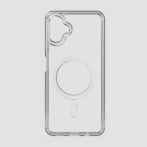 [PO7BSA06-11] Samsung A06 Magnetic Magsafe Wirelees Transparent Back Case