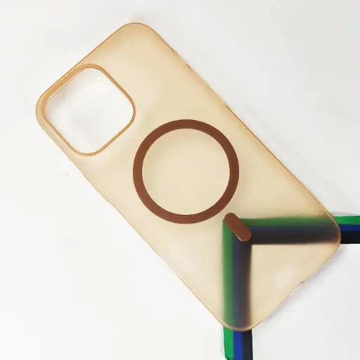 [PO4BIP13PMAX-14-42] iPhone 13 Pro Max MagSafe & Matt Hard Paper Back Case (Desert Titanium)