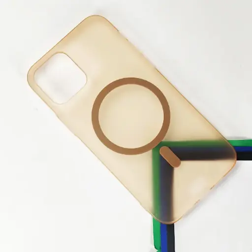 [PO4BIP12PR-14-42] iPhone 12/12 Pro MagSafe & Matt Hard Paper Back Case (Desert Titanium)