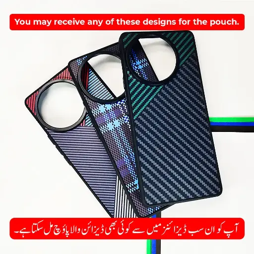 [PO58BVIV30E-3-2] Vivo V30e 5G 3D PITAKA Fiber Fusion Stripe Edition Back Case (Black)