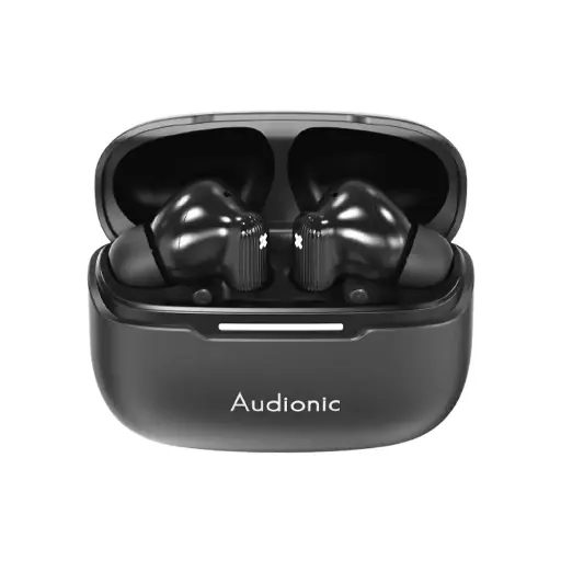 [HFB7AD8-29-2] Audionic Trance 850 Wireless Bluetooth Earbuds With ANC Mode 120hours Play Time (Black)