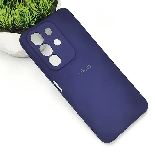 [PO23BVIY29-3-17] Vivo Y29 4G Official Soft Silky Back Case (Navy Blue)