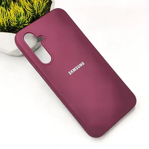 [PO23BSA54-1-21] Samsung A54 5G Original Official Soft Silky Case (Maroon)