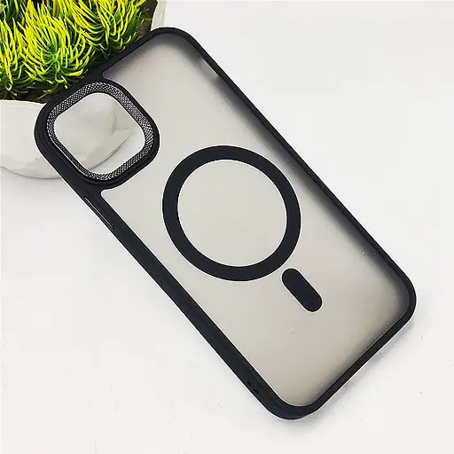 [PO6BIPXIR-19-2] iPhone 11 MagSafe 3D Matte Back Case (Black)