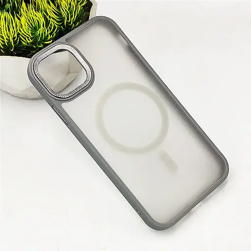 [PO6BIP14PL-19-36] iPhone 14 Plus|iPhone 15 Plus MagSafe 3D Matte Back Case (Natural Titanium)