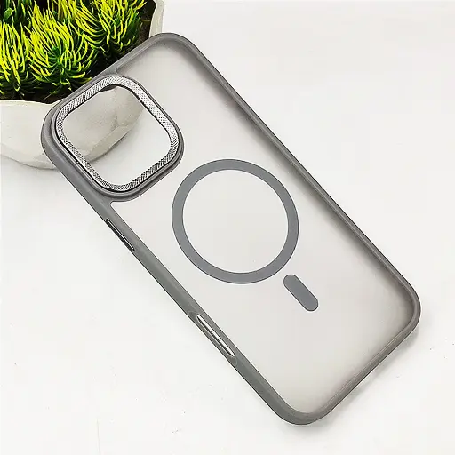 [PO6BIP16PMAX-19-36] iPhone 16 Pro Max MagSafe 3D Matte Back Case (Natural Titanium)