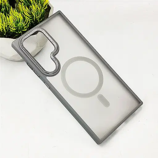 [PO6BSS24U-19-36] Samsung Galaxy S24 Ultra MagSafe 3D Matte Back Case (Natural Titanium)