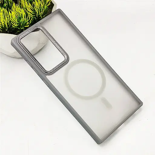 [PO6BSS22U-19-36] Samsung Galaxy S22 Ultra MagSafe 3D Matte Back Case (Natural Titanium)