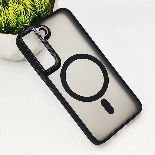 [PO6BSS22-19-2] Samsung Galaxy S22 MagSafe 3D Matte Back Case (Black)