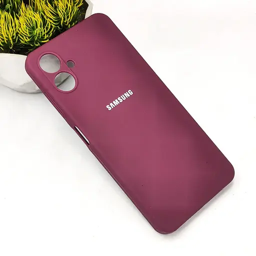 [PO23BSA06-1-21]  Samsung A06 Original Official Soft Silky Back Case (Maroon)