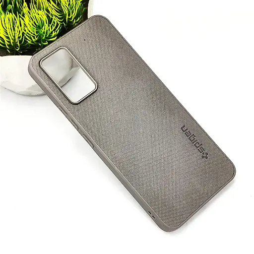 [PO32BVIV21E-16-9] Vivo V21E/Y73 4G Spigen Hard Dotted Leather Back Case (Gray)