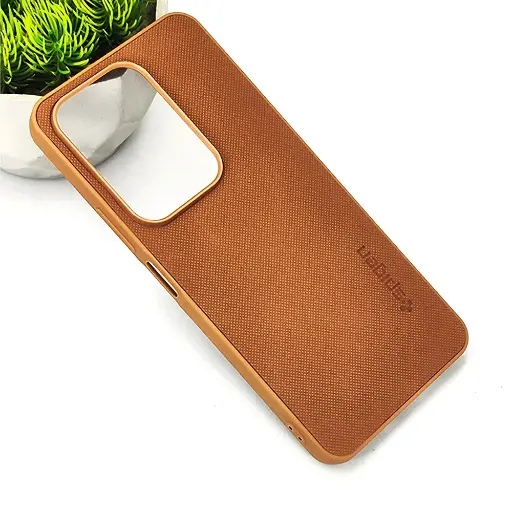 [PO32BVIY29-16-13] Vivo Y29 4G|T4X 5G Spigen Hard Dotted Leather Back Case (Brown)