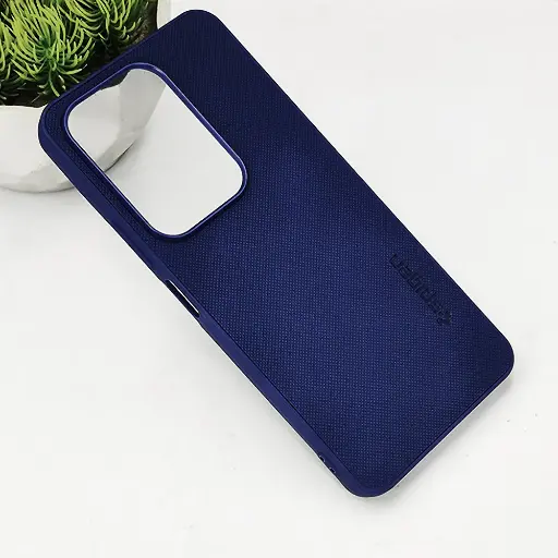 [PO32BVIY29-16-17] Vivo Y29 4G|T4X 5G Spigen Hard Dotted Leather Back Case (Navy Blue)