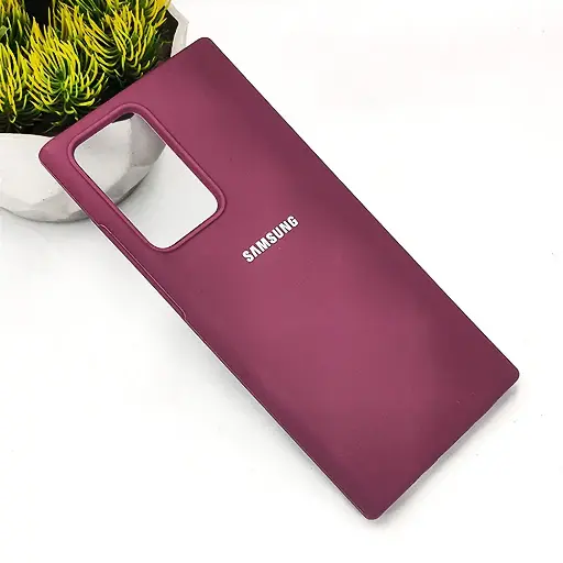 [PO23BSNOT20U-1-21] Samsung Note 20 Ultra Original Soft Silky Back Case (Maroon)