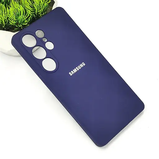 [PO23BSS25U-1-17] Samsung Galaxy S25 Ultra Official Soft Silky Back Case (Navy Blue)