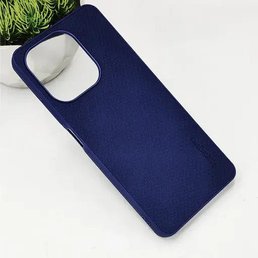 [PO32BOA5PR-16-17] Oppo A5 Pro 4G Spigen Hard Dotted Leather Back Case (Navy Blue) 