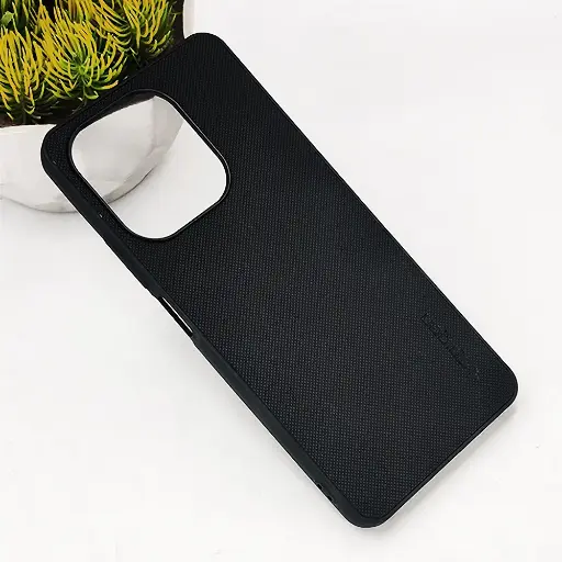 [PO32BOA5PR-16-2] Oppo A5 Pro 4G Spigen Hard Dotted Leather Back Case (Black)