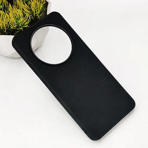 [PO32BORNO12F-16-2] Oppo Reno 12F Spigen Hard Dotted Leather Back Case (Black)