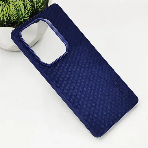 [PO32BINOT50-16-17] Infinix Note 50 Pro 4G|Note 50 4G Spigen Hard Dotted Leather Back Case (Navy Blue)