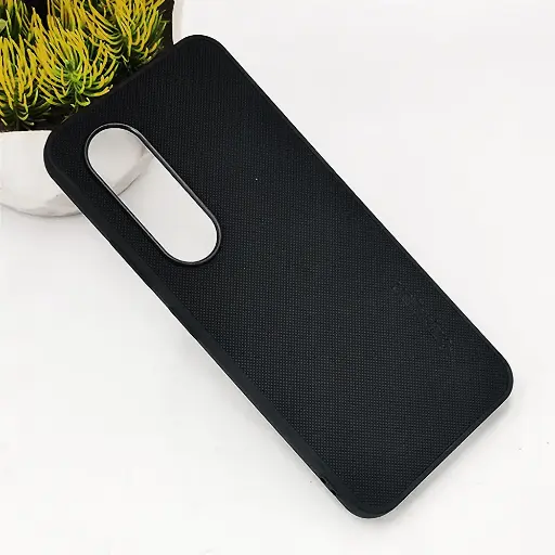 [PO32BITS25-16-2] iTel S25 4G Spigen Hard Dotted Leather Back Case (Black)