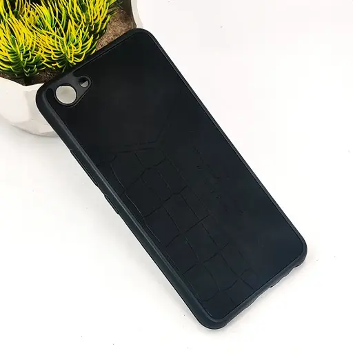 [PO18BHUY7P18-23-2] Huawei Y7 Prime 2018|Honor 7C 𝑹 We Lead Let others copy. WE Impossible made Possible, ---KM Leather Logo Back Case (Black)