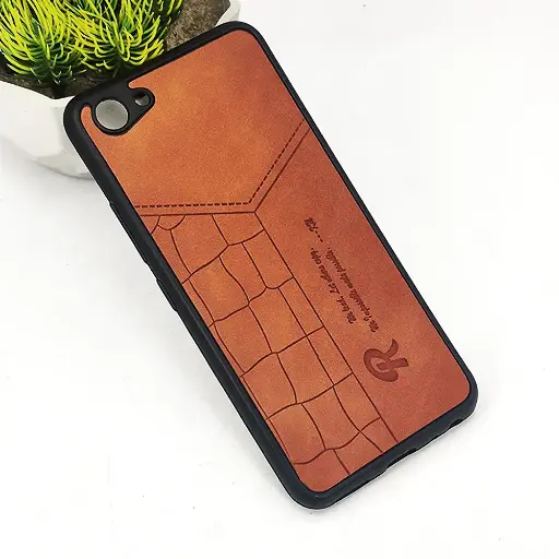 [PO18BHUY7P18-23-13] Huawei Y7 Prime 2018|Honor 7C 𝑹 We Lead Let others copy. WE Impossible made Possible, ---KM Leather Logo Back Case (Brown)
