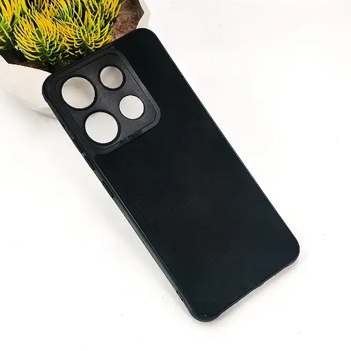 [PO18BINOT30-23-2] Infinix Note 30 4G|5G 𝑹 We Lead Let others copy. WE Impossible made Possible, ---KM Leather Logo Back Case (Black)