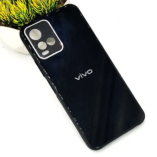 [PO43BVIY33S-1-2] Vivo Y33s|Y33T|Y21T|Y21 Back Glass Case (Black)
