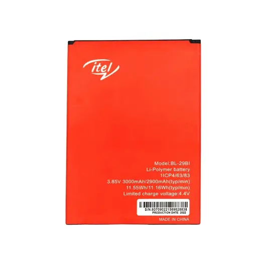 [BT ITA48ARTX] Artex Itel A48 29Bi Full MAH Battery