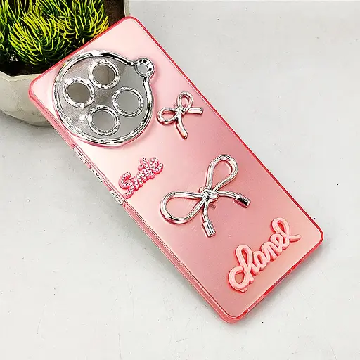 [PO8BTCMN30S-14-10] Tecno Camon 30S Fancy Chanel/Smile Mobile Back Case (Pink)