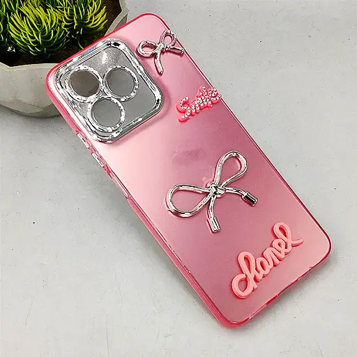 [PO8BORELMEC51-14-10] Oppo Realme C51|C53|Note 50 Fancy Chanel/Smile Back Case (Pink)