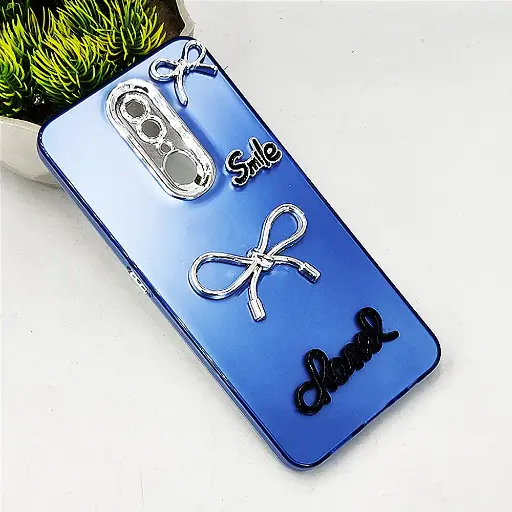 [PO8BOF11-14-3] Oppo F11 4G Fancy Chanel/Smile Back Case (Blue)