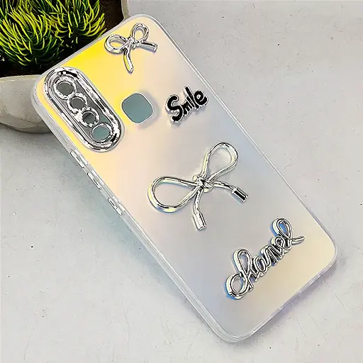 [PO8BVIY17-14-30] Vivo Y17|Y15|Y12|Y11 Fancy Chanel/Smile Mobile Back Case (Crystal)