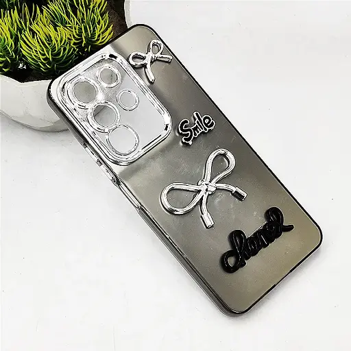 [PO8BVIY29-14-9]  Vivo Y29 4G Fancy Chanel/Smile Mobile Back Case (Gray)