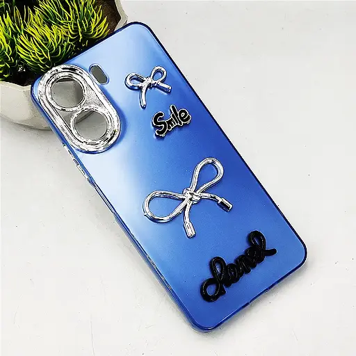 [PO8BMI13C-14-3] Xiaomi Redmi 13C|Poco C65 Fancy Chanel/Smile Back Case (Blue)